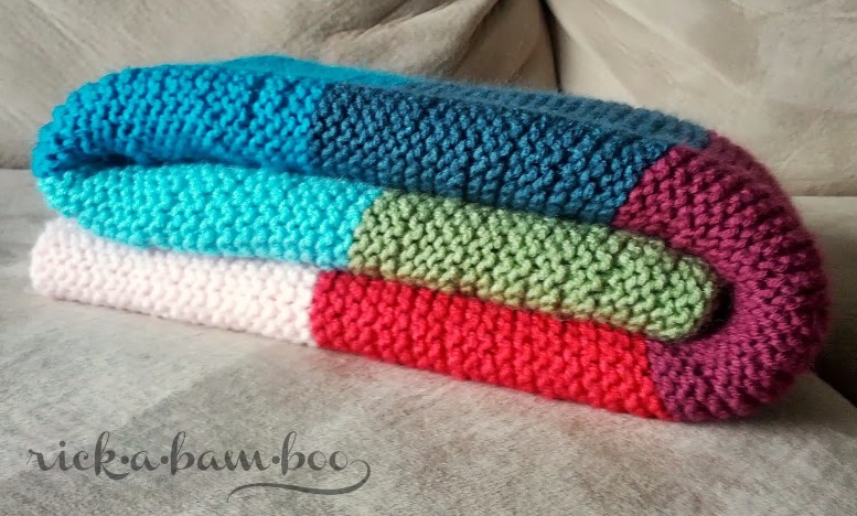 folded knit baby blanket by rick•a•bam•boo