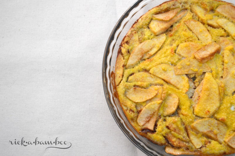 Apple Pie German Pancake | rickabamboo.com | #cleaneating #lactosefree #glutenfree #Paleo