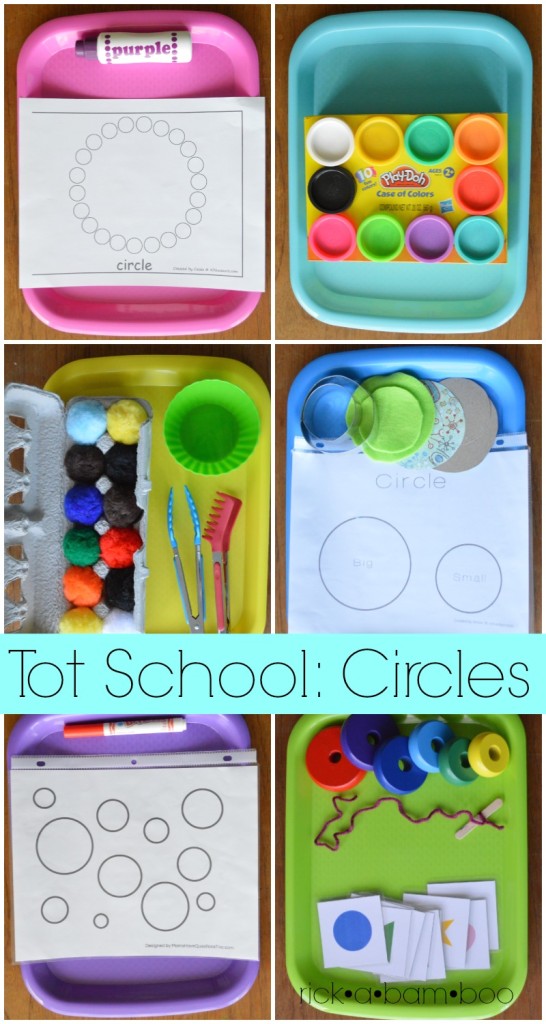 Tot School: Circles | rickabamboo.com | #montessori #preschool #homeschool
