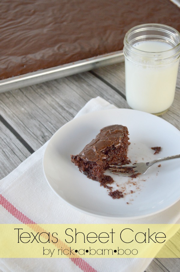 Texas Sheet Cake | rickabamboo.com | #chocolate #quick #easy