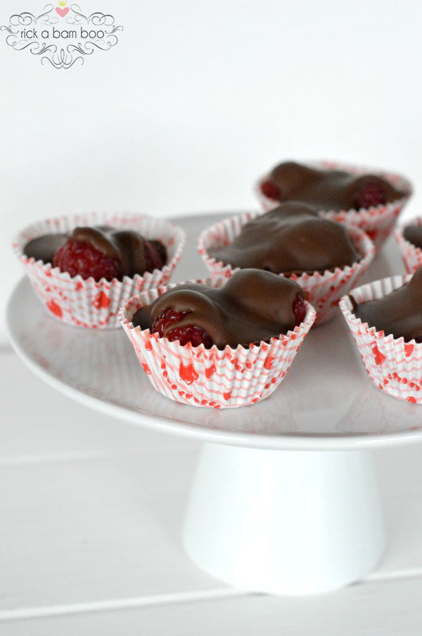 Chocolate Raspberry Cups | rickabamboo.com