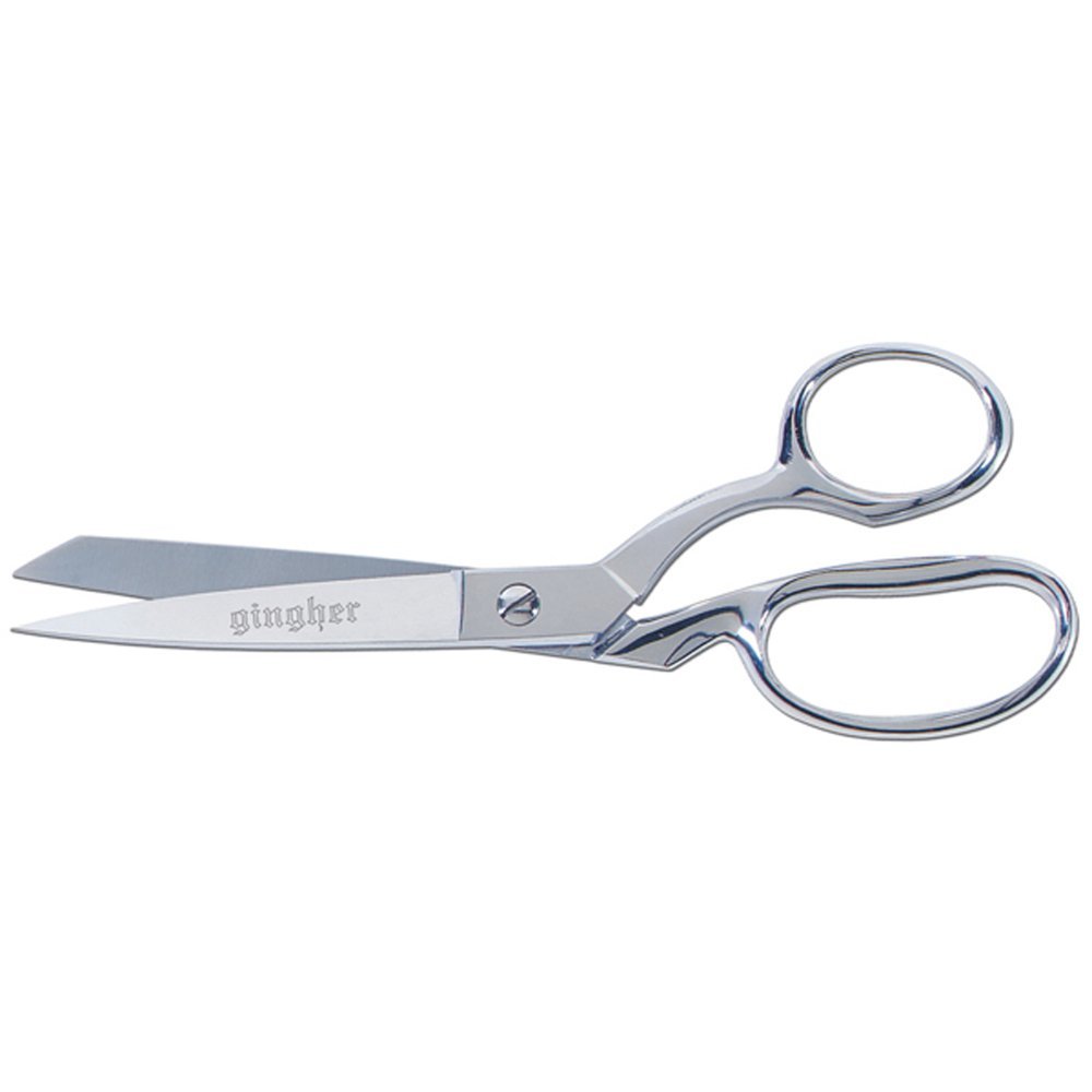 Everyone who sews needs a great pair of scissors. I love Ghingers. I use the knife edge dress maker shears because the blades are smooth and you can do the slide cut. These are definitely fabric only scissors. So I make sure everyone in my house knows that they are risking their lives if they even touch my scissors.