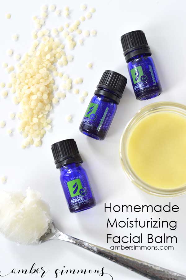 Homemade Moisturizing Facial Balm | Lotion | Dry Skin | Face Cream Recipe | Essential Oils | Coconut Oil | All Natural | ambersimmons.com