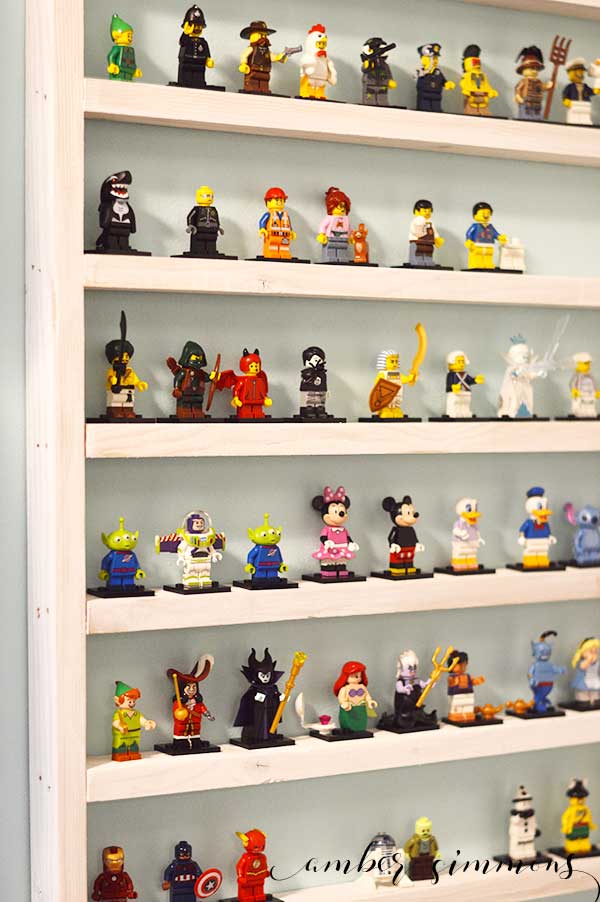 Lego Minifigure Display Shelf for Under Five Dollars