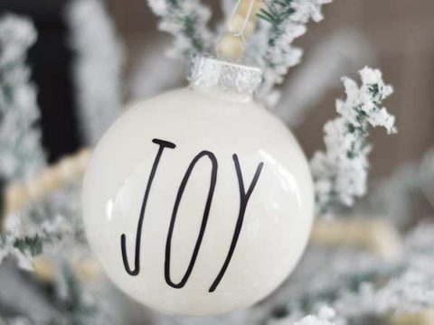 plain white ball ornaments