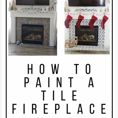 How To Paint A Tile Fireplace Amber, How To Put Up Tile Around Fireplace