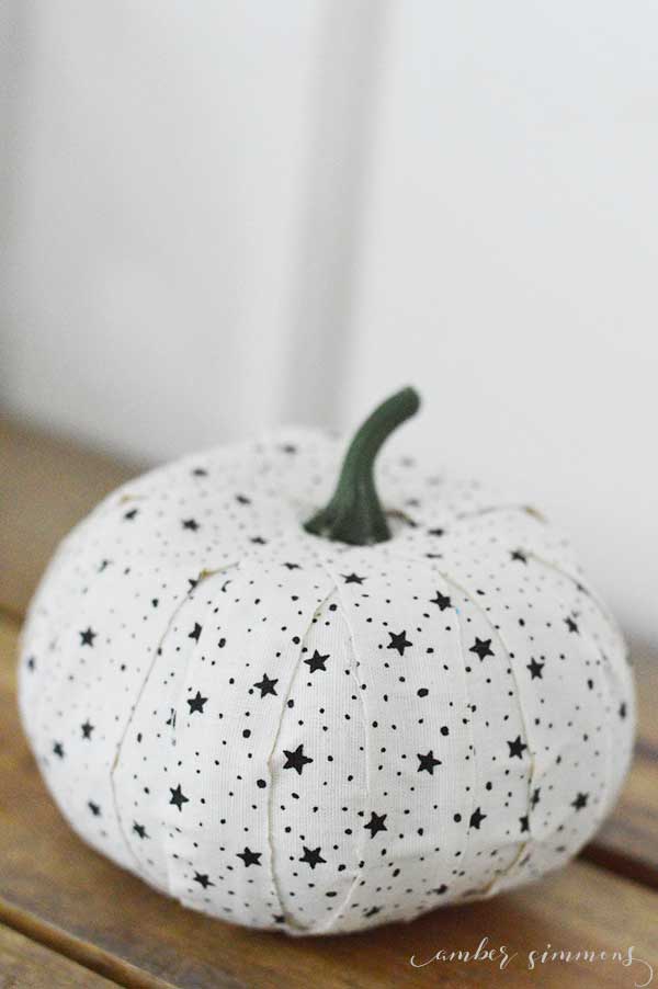 This tutorial for how to make a fabric covered pumpkin TWO WAYS will up your fall decor game. They are easy to make and fully customizable.  #falldecor