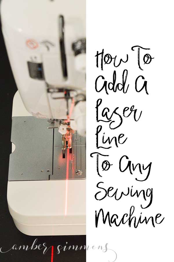  This easy sewing hack tutorial on how to add a laser line to any sewing machine will give you one of the great features of one of those fancy sewing machines for a whole lot less money.