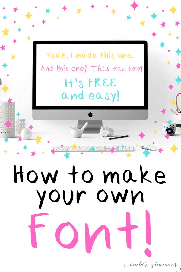 This simple and easy tutorial for how to make your own font for free will show you two ways to create a font, including Procreate, and have you typing in your own fonts in no time. #procreate #diy #handwritten #font #free
