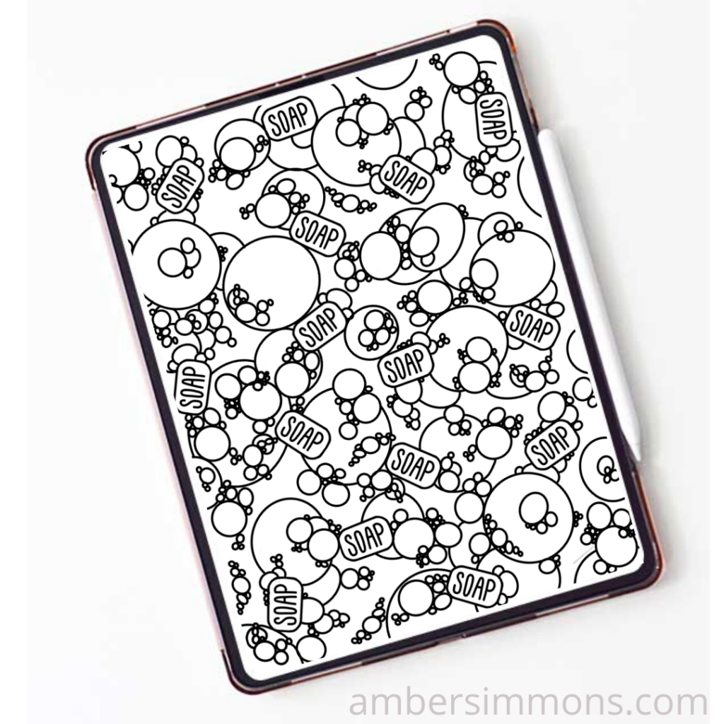 These free printables sick day coloring pages are a perfect quiet activity whether you are sick or just in quarantine. | ambersimmons.com | #pandemic #bored #kidsactivities